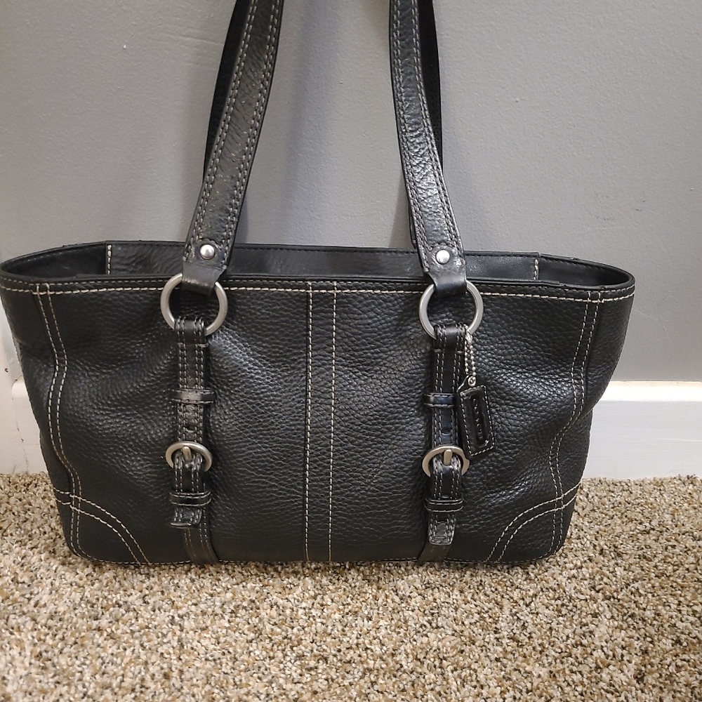 (SOLD)  Coach leather satchel bag purse